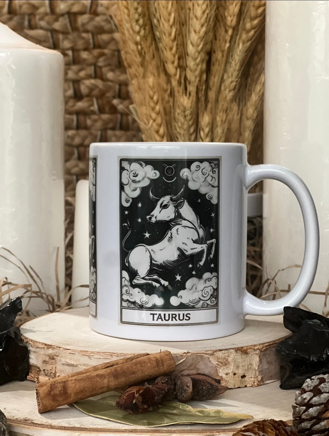 Earth Star Sign Tarot Card Mugs