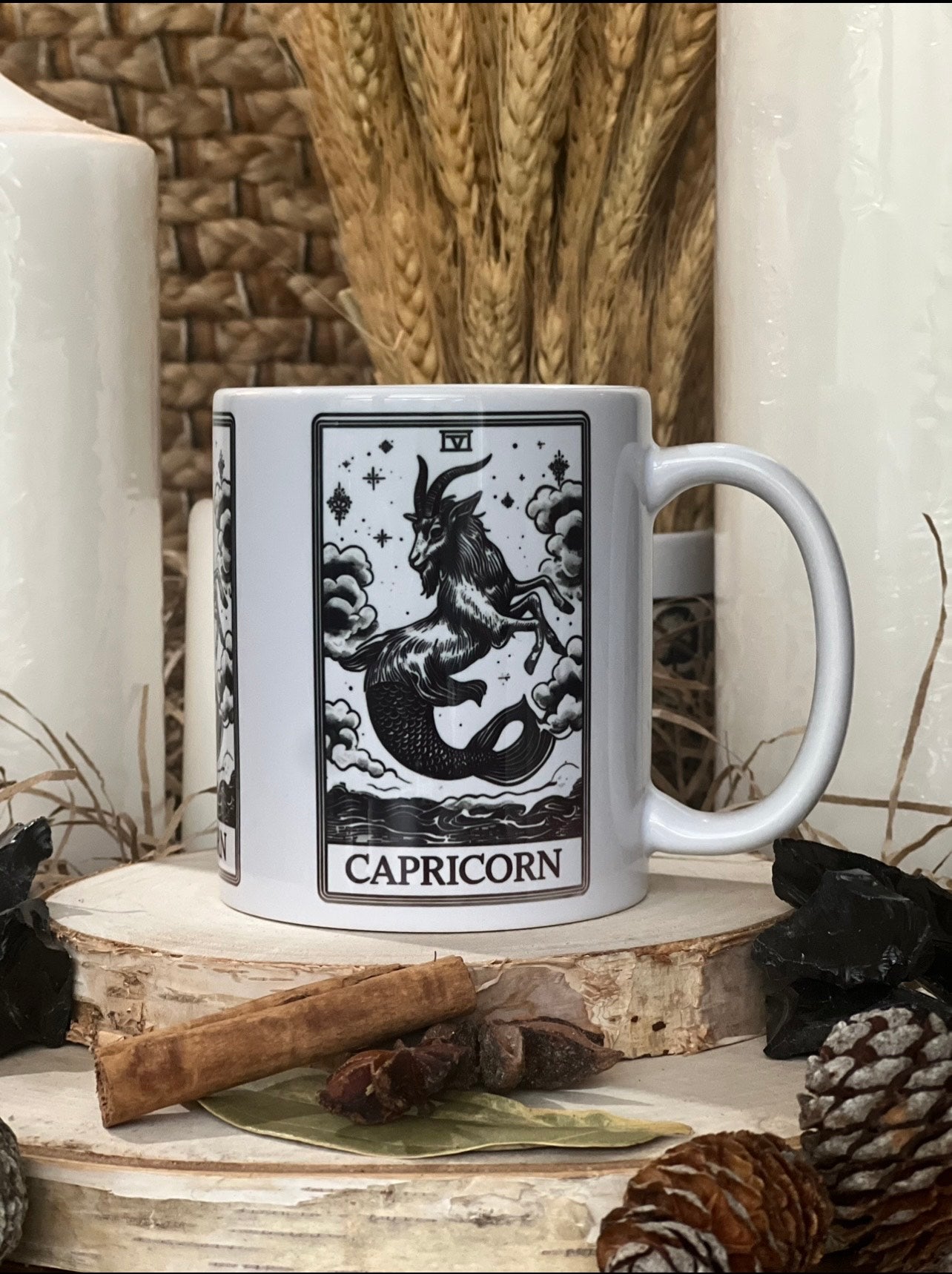 Earth Star Sign Tarot Card Mugs